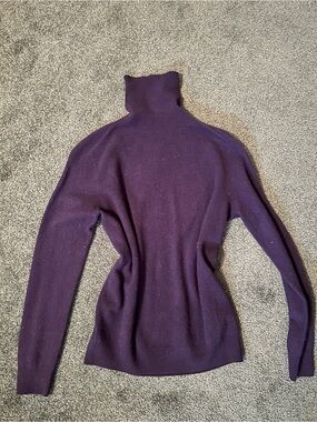 Women's Purple Turtleneck Sweater